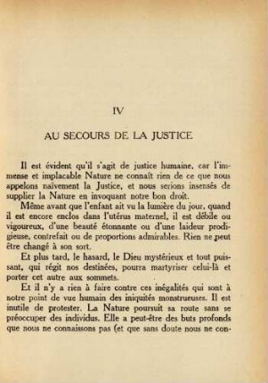 IV Au secours de la justice