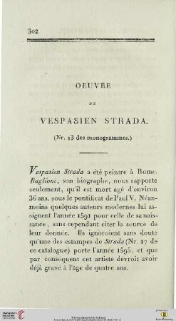 Oeuvre de Vespasien Strada