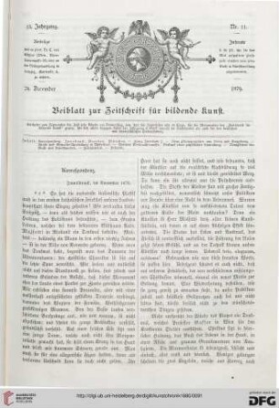 Heft 11 (24. Dezember 1879)