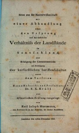 Säze aus der Rechtswissenschaft