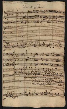 Herr ich bin zu geringe; V (4), Coro, orch; a-Moll