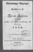 Wohnungs-Anzeiger für Frankfurt a.O. und Adreß-Kalender für die Städte Frankfurt a.O., Cüstrin und Landsberg a.W. auf das Jahr 1846