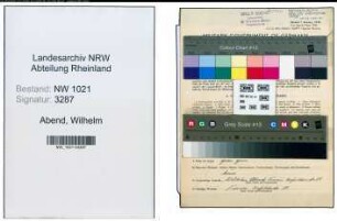 Entnazifizierung Wilhelm Abend , geb. 21.09.1911 (Lebensmittelhaendler)