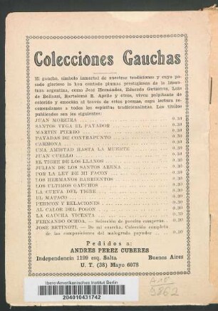 Colecciones gauchas