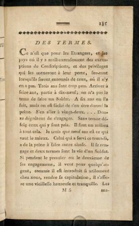 185-197, Des termes. - Des magasins.