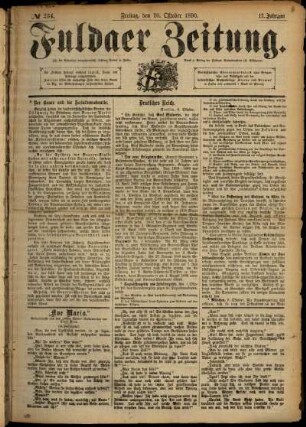 Ausgabe vom Freitag, den 10. Oktober 1890.