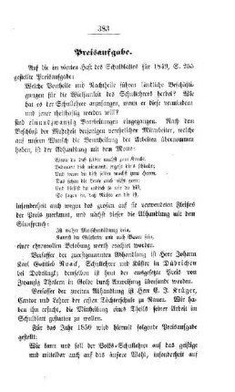 Preisaufgabe