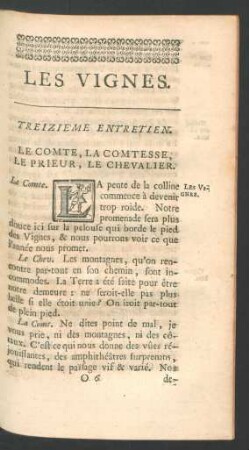 Treizième entretien.