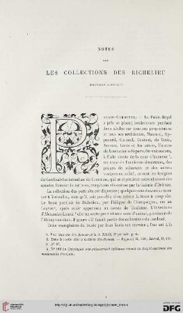 2. Pér. 26.1882: Notes sur les collections des Richelieu, [2]