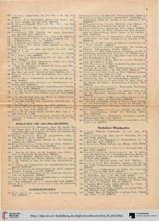 Verfallene Pfandposten (Nr. 201-219)