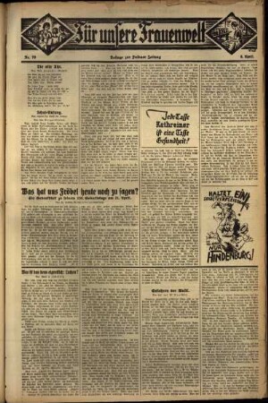 Zweite Ausgabe vom Mittwoch, den 06. April 1932.