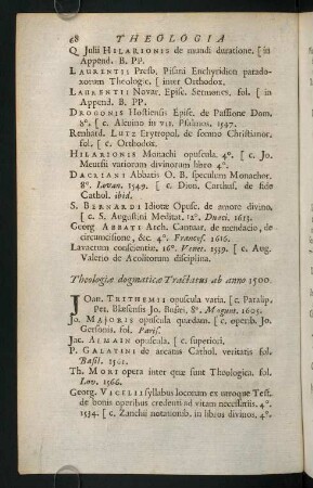 68-72, Theologiae dogmaticae Tractatus