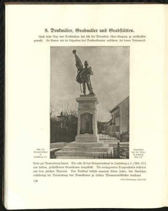 8. Denkmäler, Grabmäler und Grabstätten.