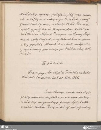 Stawizny „Sorabije“ a Wróstsławskeho Serbskeho towarstwa hač do lěta 1850