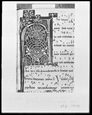 Graduale — Initiale A(d te levavi), Folio 1recto