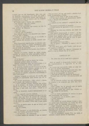 Capítulo XV - De cómo tras de lo serio va lo grotesco
