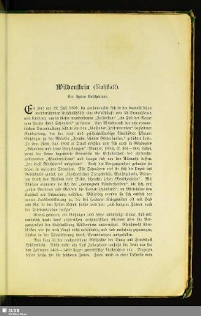 Wildenstein (Kuhstall)