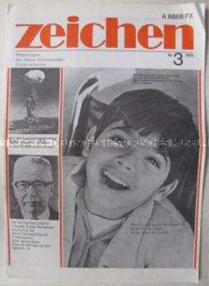 Mitteilungsblatt der Aktion Sühnezeichen/Friedensdienste u.a. zum Tod von Gustav Heinemann - Sachkonvolut