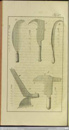 Taf. 67 [Werkzeuge zum Beschneiden der Bäume und Sträucher]