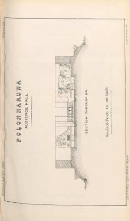 Plate XV. Polonnaruwa. Audience Hall. Section through AB