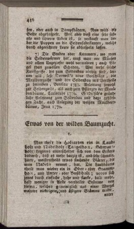 Etwas von der wilden Baumzucht.