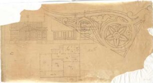 Reiffenstuel, Michael; Gebäudeentwürfe und Architekturdetails - Wohngebäude (Grundriss, Ansichten); Ornament (Detail)