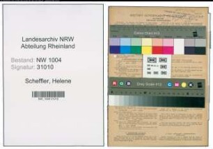 Entnazifizierung Helene Scheffler , geb. 17.11.1909 (Hausangestellte)