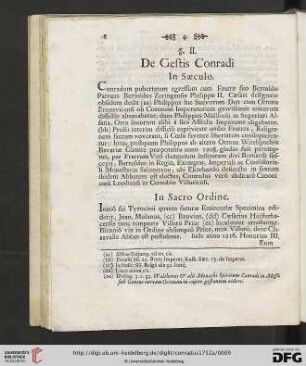 §II. De Gestis Conradi