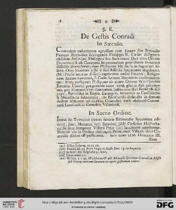 §II. De Gestis Conradi