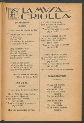 Tu promesa : (Zamba)