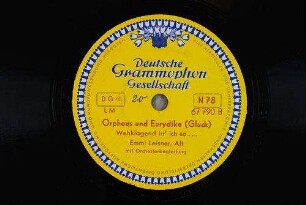Orpheus und Eurydike : Wehklagend irr' ich so... / (Gluck)