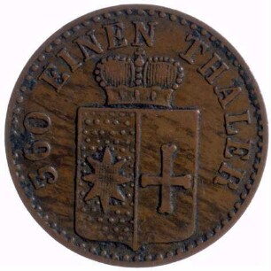 Münze, Pfennig, 1855