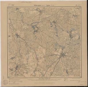 Section Schwepnitz - Lipsa aus: Topographische Karte (Meßtischblätter) Sachsen