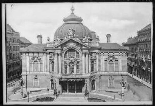 Budapest. Lustspieltheater (1896) : Budapest. Lustspieltheater (1896; Ferdinand Fellner der Jüngere, Hermann Helmer) in der Leopoldstadt