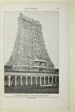 19. Madura bei Madras. Turmbau am Großen Tempel