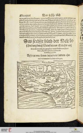 Aphrica mit seinen besundern lendern / thieren vnd wunderbarlichen dingen