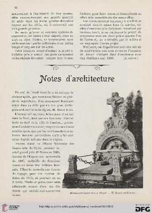 Notes d'architecture