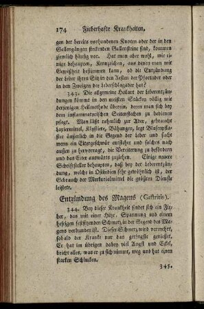 Entzündung des Magens (Gastritis).