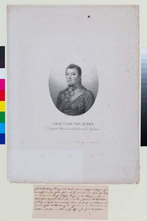 Porträt Karl August Graf von Alten