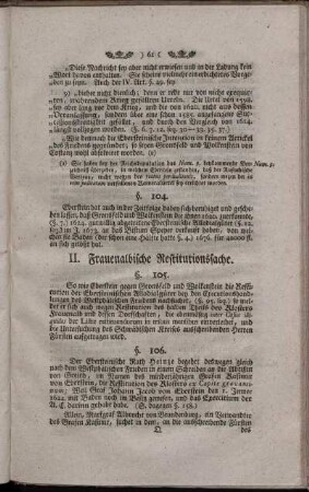 II. Frauenalbische Restitutionssache.