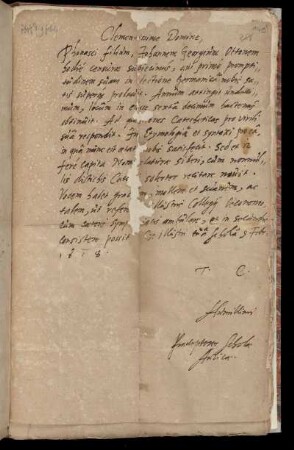 Prüfungsbericht; betrifft den Schüler Johann Georg Otto; mit Vermerk des Landgrafen; 1618 Feb. 9