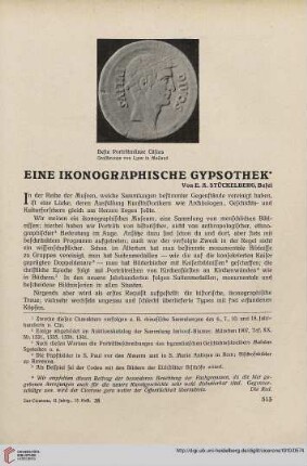 2: Eine ikonographische Gypsothek