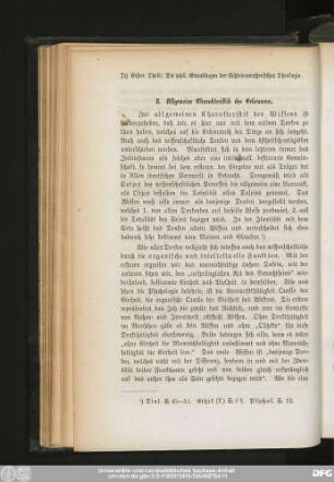 8. Allgemeine Charakteristik des Erkennens.