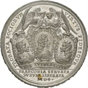 Medaille auf die Schlacht bei Höchstädt 1704