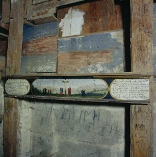 Stifterinschrift von einem Altar