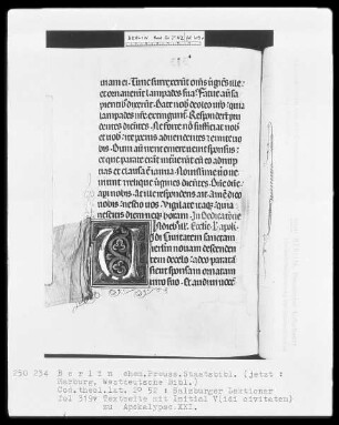 Lektionar aus Salzburg — Initiale V(idi civitatem), Folio 319verso