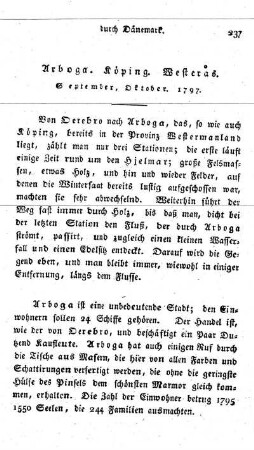 Arboga. Köping. Westeräs. (Sept. Oktbr. 1797.)