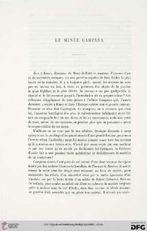 1: Le Musée Campana