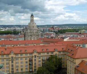 Dresden: Stadtansicht von der Kreuzkirche