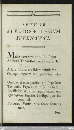 Author Studiosae Legum Iuventuti